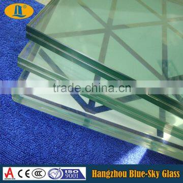 laminated safe glass 6mm+0.76PVB 6mm