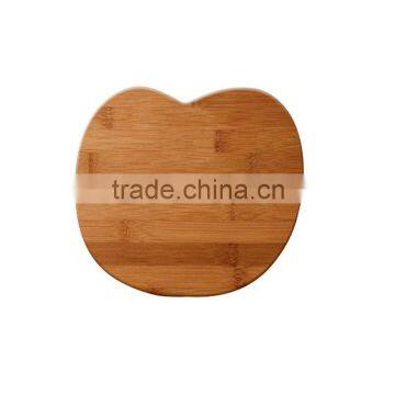 Apple shape bamboo kitchen cutting board