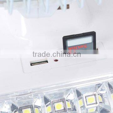 Solor rechargeable portable emergency light fan