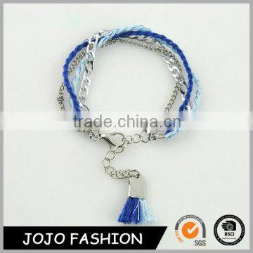 New arrival fashion design Jewelry rope bracelets bangles With Tassel                        
                                                                                Supplier's Choice