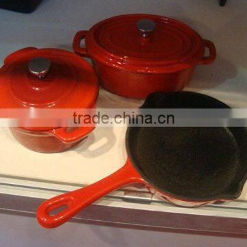 Enamel Cast Iron Frypan Cookware