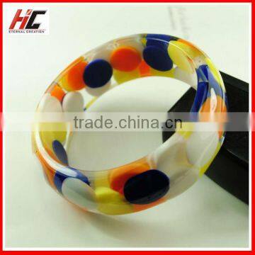 New Style Fashion Colors Resin Bangle Promotion Gift