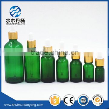 5ml-100ml green glass empty dropper bottle essential oil bottle