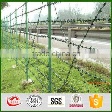 anping qinagguan 2016 cheap protecting galvanized barbed wire fence