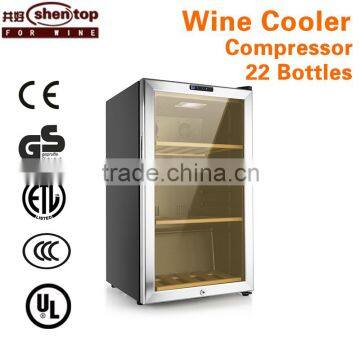 shentop wine cooler STH-AE26M wine refrigerator cellar 26 bottles wine refrigerator cabinet refrigerated with dispenser