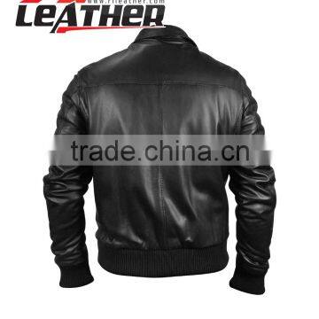 High Quality Plain Men's Wool Varsity Jacket With Pu Leather Sleeves