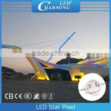 Popular 7 Leds Outside Wall Decorative Led Video Lighting