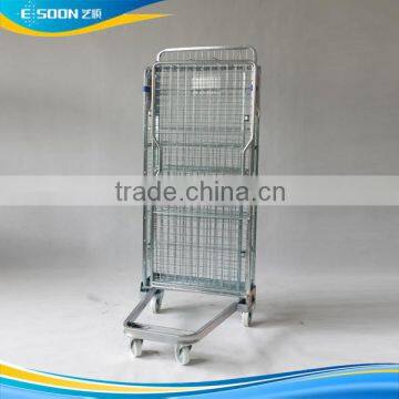 Zinc nesting carts with middle shelf