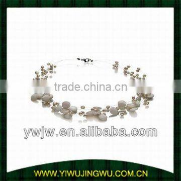 Fashion beaded imitation pearl jewelry necklace (JW-G6009)