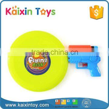 2 in 1 mini water gun plastic frisbee disc