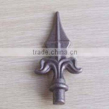 fence post top froged steel decoration parts wrought iron spearhead