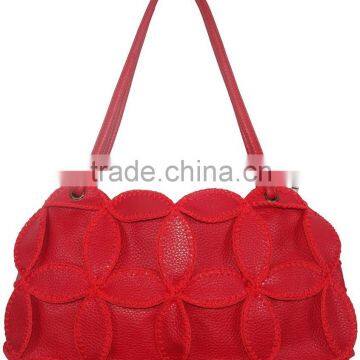 china handmade large size leaf lady handbag light weigh variety of color good hand feeling