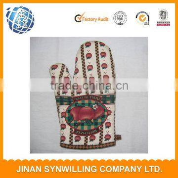 Wholesale heat resistant gloves cotton oven gloves