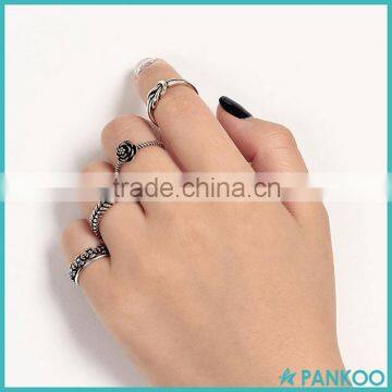 2016 New Retro Thai Silver Ring 925 Sterling Silver Opening Personality Simple Ring