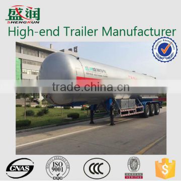 propane tank semi trailer / propane transport trailer /good quality propane tanker large capacity trailer