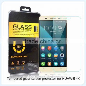 9H,2.5D,privacy tempered glass screen protector for HuaWei Honor 4X, tempered glass screen protector
