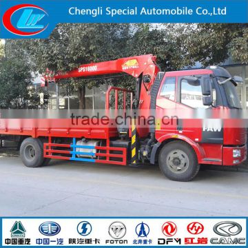 FAW Truck with Crane 4X2 truck wirh crane heavy duty truck with crane