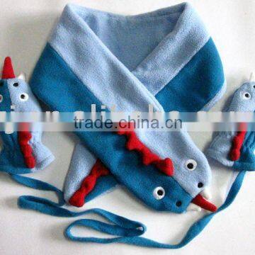 3pcs winter fleece sets ( scarf hat glove)