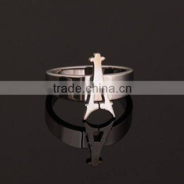 Eiffel Tower Stainless Steel Ring for Men
