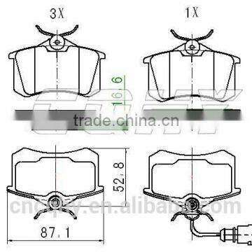 Auto brake pads REAR