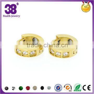 Magnetic Health Funtion Fashion Crystal Hoop Earrings