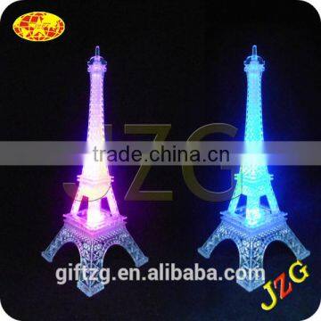 2015 hot selling promotional product 8 flash mode unique color changing led eiffel tower for party decoration