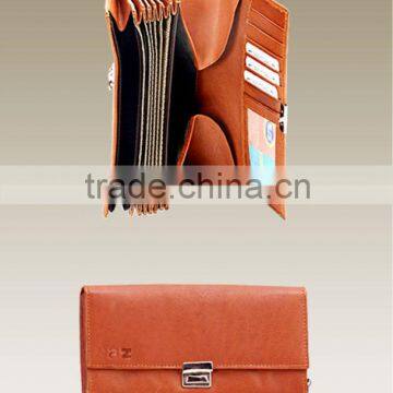 waiters wallet leather ladies wallet with multiple compartments