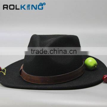 Orange Wool Felt Cowboy Hat