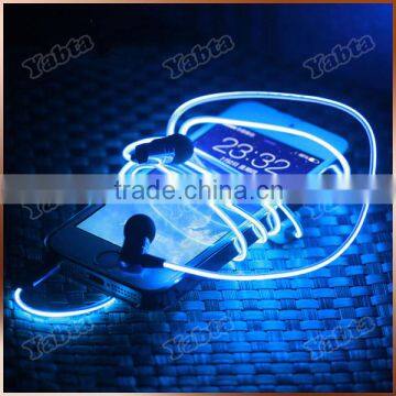 In-Ear Style hot selling Blue LED telephone earphone