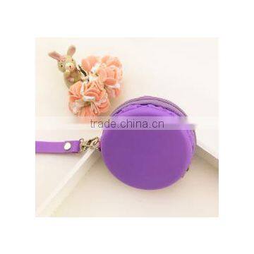 Cake shape Waterproof rubber silicon coin purse