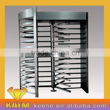 Bi-directional double entrance full height turnstile rotation door