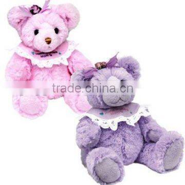 lovely plush purple teddy bear