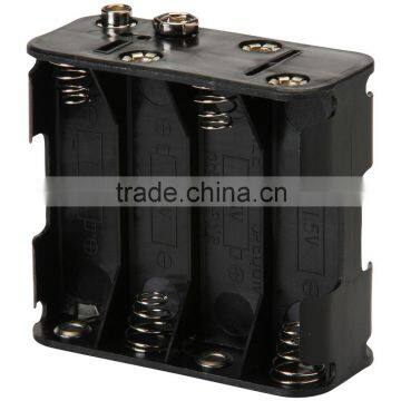 Plastic AA 2AA 3AA 4AA 8AA 2AAA 9 volt battery holder with cover and lead battery holder box