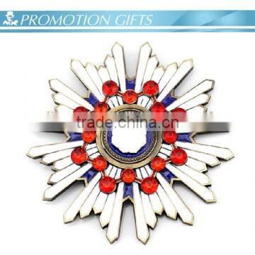 decorative artifacts flower pin badge