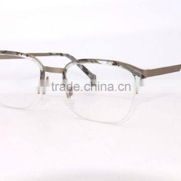 G3623 Transparent Yellow Custom Half Rim Eyeglass Frames For Women photo-4