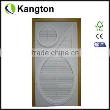 solid wooden wardrobe shutter doors louver bathroom shutter door