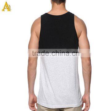 Wholesale Tank Top Print Logo Cotton Custom Mens Gym Tank Top photo-2