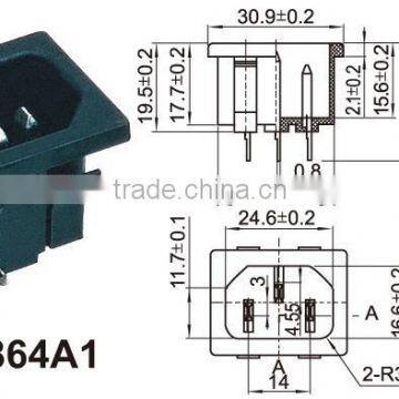 IEC Certificated Abs Universal Power Extension Socket,High Quality Female dc Power Jack,dvi Mini dc Power Connector photo-5