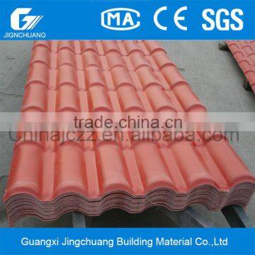 Promotional Hard burn pvc/plastic/synthetic resin Cladding tiles