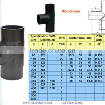 HDPE Butt Fusion Fitting for Water Supply