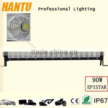 Hot sell 90w led light ba flood beam light bar for offroad headlight