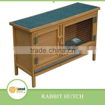 Wooden yellow Rabbit hutch