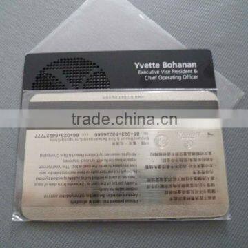 High Strength Metal Card/ Metal Business Card/metal credit card magnetic