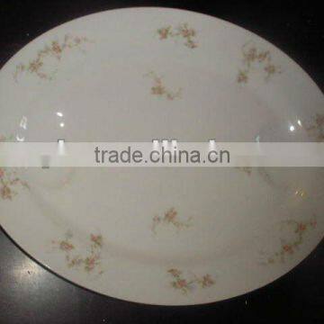 ceramic Oval Meat Platter