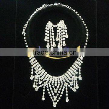 fashion design crystal jewelry set