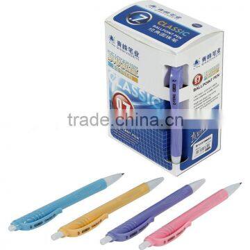 plastic ball pen, colorful barrel, best quality with cheap price