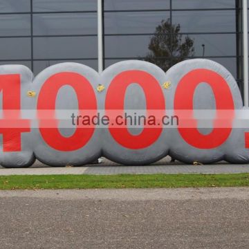 inflatable number 4000 /holiday inflatable advertisement/cheap inflatable advertisement