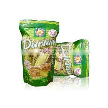 Thai Ao Chi's Durian flavour sandwich cookies from Thailand