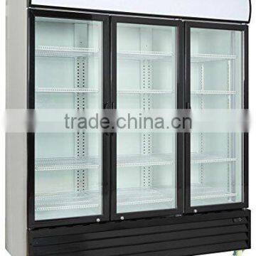 Supermarket 3 glass doors large capacity upright showcase cooler