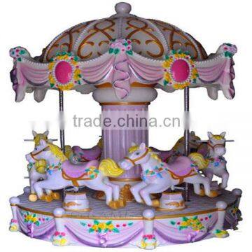 Swing Rotating Rides Mini Carousel Horses Amusement Park Carousel photo-4